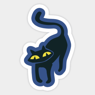 Halloween cat 3 Sticker